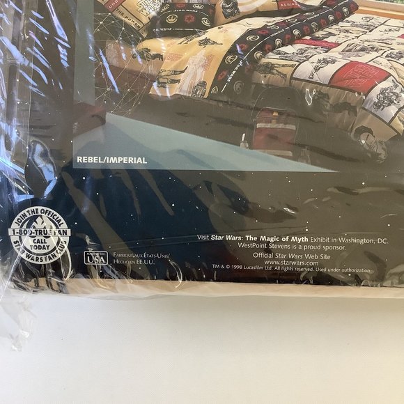 Star Wars VTG 1998 Rebel/Imperial Twin Sheet Set - Picture 4 of 6